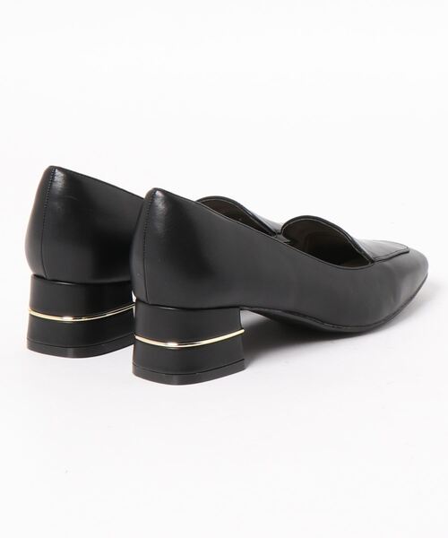 NEUE THE MARKET(ノイエザマーケット)の「甲深チャンキーヒールパンプス/91403(パンプス・レディース・ガンメタ/ベージュ/ブラック・23.5cm/24cm/24.5cm/22.5cm/23cm)」の4枚目の写真