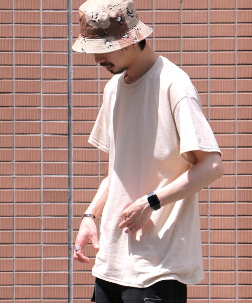 GILDAN(ギルダン)の「【GILDAN/ギルダン】6.0oz ハーフスリーブ ビッグTシャツ2(Tシャツ/カットソー・メンズ・ベージュ/ネイビー/ブルー系その他・LL/3L/L)」の2枚目の写真