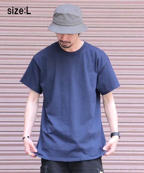 GILDAN(ギルダン)の「【GILDAN/ギルダン】6.0oz ハーフスリーブ ビッグTシャツ2(Tシャツ/カットソー・メンズ・ベージュ/ネイビー/ブルー系その他・LL/3L/L)」の16枚目の写真