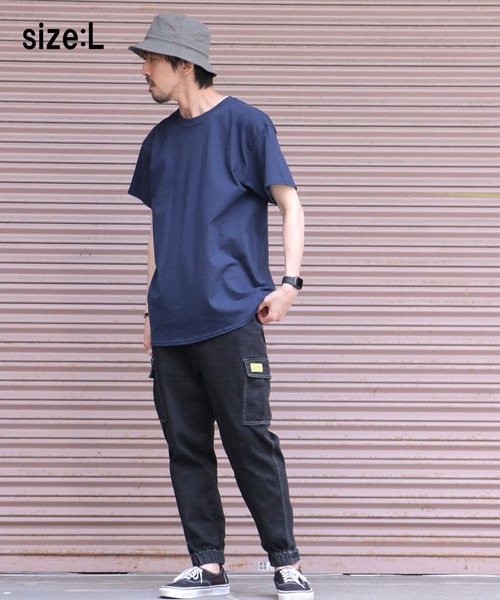 GILDAN(ギルダン)の「【GILDAN/ギルダン】6.0oz ハーフスリーブ ビッグTシャツ2(Tシャツ/カットソー・メンズ・ベージュ/ネイビー/ブルー系その他・LL/3L/L)」の18枚目の写真