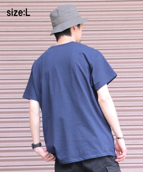 GILDAN(ギルダン)の「【GILDAN/ギルダン】6.0oz ハーフスリーブ ビッグTシャツ2(Tシャツ/カットソー・メンズ・ベージュ/ネイビー/ブルー系その他・LL/3L/L)」の17枚目の写真