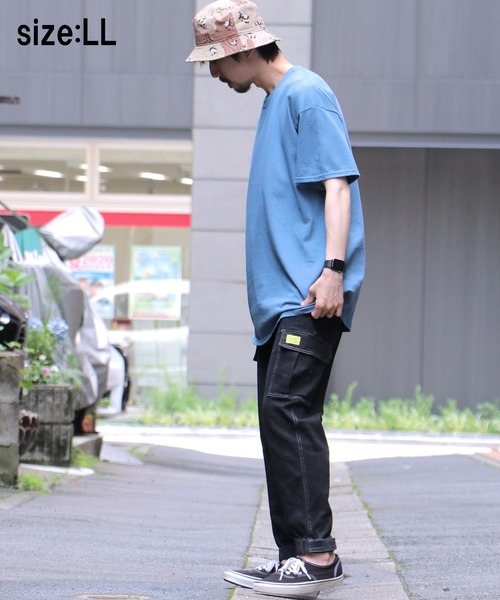 GILDAN(ギルダン)の「【GILDAN/ギルダン】6.0oz ハーフスリーブ ビッグTシャツ2(Tシャツ/カットソー・メンズ・ベージュ/ネイビー/ブルー系その他・LL/3L/L)」の8枚目の写真