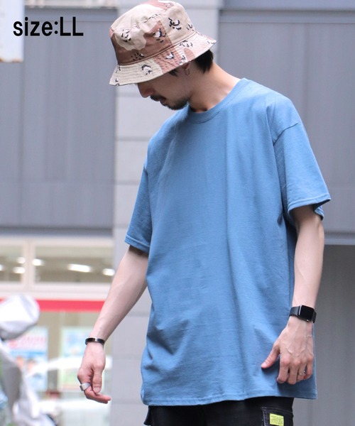 GILDAN(ギルダン)の「【GILDAN/ギルダン】6.0oz ハーフスリーブ ビッグTシャツ2(Tシャツ/カットソー・メンズ・ベージュ/ネイビー/ブルー系その他・LL/3L/L)」の9枚目の写真