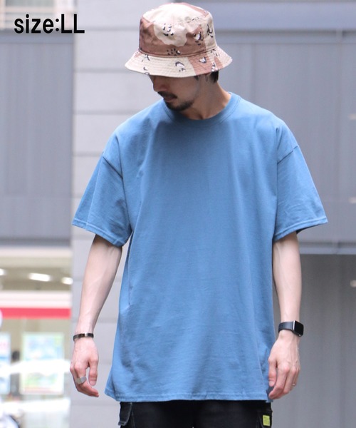 GILDAN(ギルダン)の「【GILDAN/ギルダン】6.0oz ハーフスリーブ ビッグTシャツ2(Tシャツ/カットソー・メンズ・ベージュ/ネイビー/ブルー系その他・LL/3L/L)」の14枚目の写真