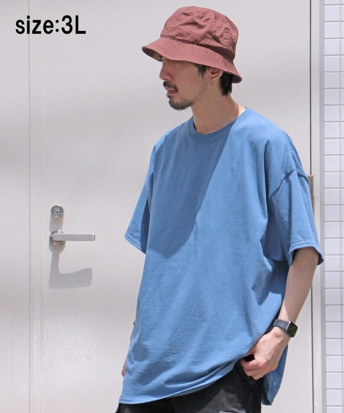 GILDAN(ギルダン)の「【GILDAN/ギルダン】6.0oz ハーフスリーブ ビッグTシャツ2(Tシャツ/カットソー・メンズ・ベージュ/ネイビー/ブルー系その他・LL/3L/L)」の10枚目の写真