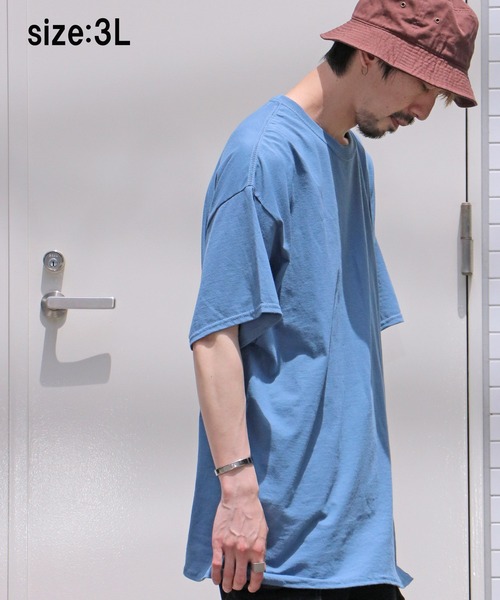 GILDAN(ギルダン)の「【GILDAN/ギルダン】6.0oz ハーフスリーブ ビッグTシャツ2(Tシャツ/カットソー・メンズ・ベージュ/ネイビー/ブルー系その他・LL/3L/L)」の11枚目の写真