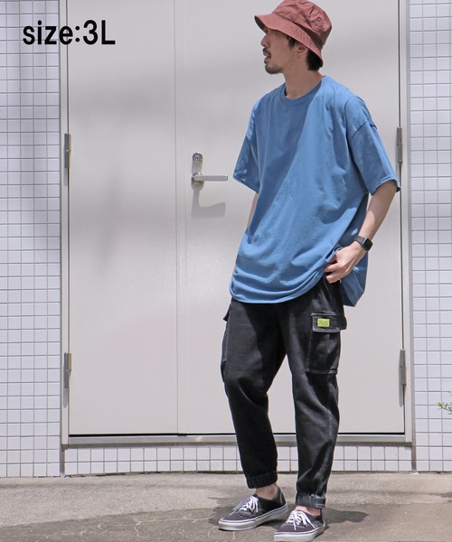 GILDAN(ギルダン)の「【GILDAN/ギルダン】6.0oz ハーフスリーブ ビッグTシャツ2(Tシャツ/カットソー・メンズ・ベージュ/ネイビー/ブルー系その他・LL/3L/L)」の12枚目の写真