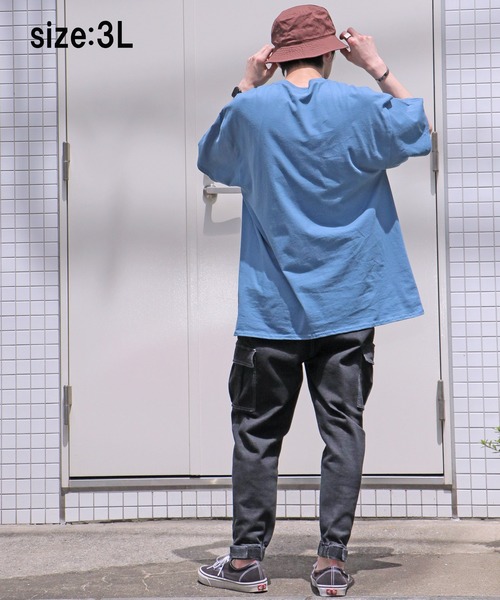 GILDAN(ギルダン)の「【GILDAN/ギルダン】6.0oz ハーフスリーブ ビッグTシャツ2(Tシャツ/カットソー・メンズ・ベージュ/ネイビー/ブルー系その他・LL/3L/L)」の13枚目の写真