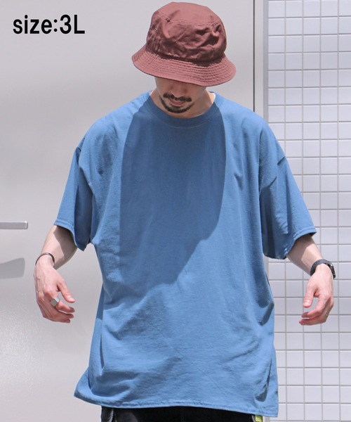 GILDAN(ギルダン)の「【GILDAN/ギルダン】6.0oz ハーフスリーブ ビッグTシャツ2(Tシャツ/カットソー・メンズ・ベージュ/ネイビー/ブルー系その他・LL/3L/L)」の15枚目の写真