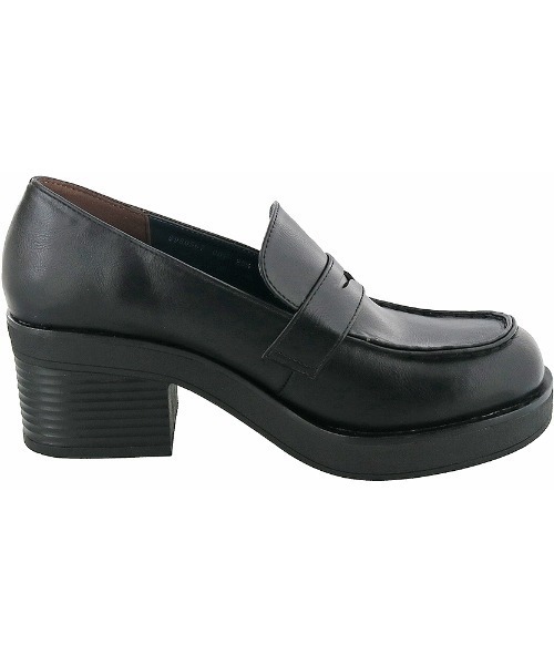 byあしながおじさん(バイアシナガオジサン)の「〈byあしながおじさん〉ヒールアップローファー(ローファー・レディース・ブラック/ダークブラウン/マルチ・22.5cm/23.5cm/24.5cm/23.0cm/24.0cm)」の7枚目の写真