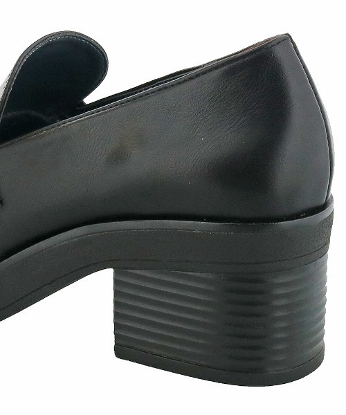 byあしながおじさん(バイアシナガオジサン)の「〈byあしながおじさん〉ヒールアップローファー(ローファー・レディース・ブラック/ダークブラウン/マルチ・22.5cm/23.5cm/24.5cm/23.0cm/24.0cm)」の9枚目の写真