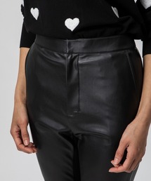 DOUBLE STANDARD CLOTHINGのエコレザーファスナーつきパンツ DOUBLE STANDARD CLOTHING SALE50%OFF ダブルスタンダード