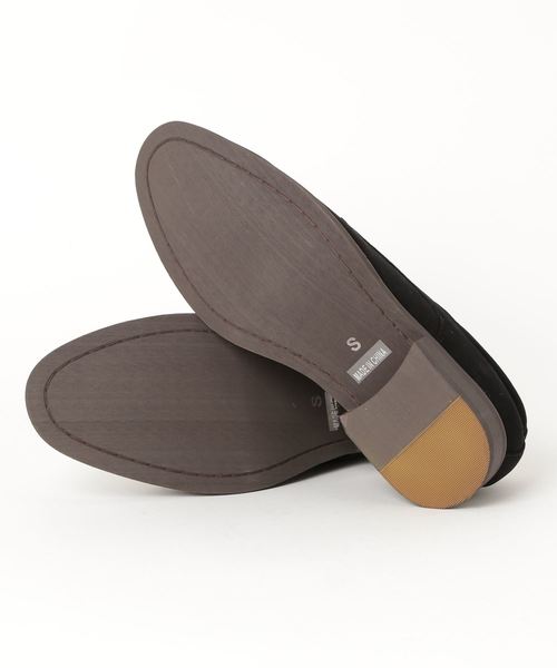 UNION STATION（ユニオンステーション）の「フェイクスエードプレーントゥシューズ（ドレスシューズ・メンズ・ダークブラウン/サンドベージュ/ブラック/ネイビー・M/S/L）」の5枚目の写真