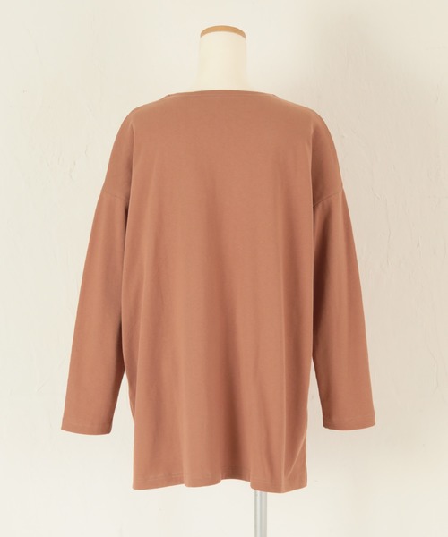 titivate(ティティベイト)の「ロング丈カットソープルオーバー(Tシャツ/カットソー・レディース・ブラック/ベージュ/オフホワイト/ピンク系その他/チャコール・FREE)」の8枚目の写真