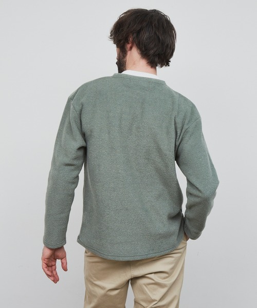 YARD PLUS（ヤードプリュス）の「YARD PLUS パイルボーダー　アンサンブル（スウェット・メンズ・チャコールグレー/グリーン/ブラウン・MEDIUM/LARGE）」の15枚目の写真