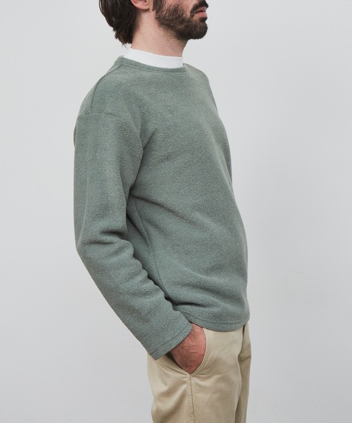 YARD PLUS（ヤードプリュス）の「YARD PLUS パイルボーダー　アンサンブル（スウェット・メンズ・チャコールグレー/グリーン/ブラウン・MEDIUM/LARGE）」の17枚目の写真