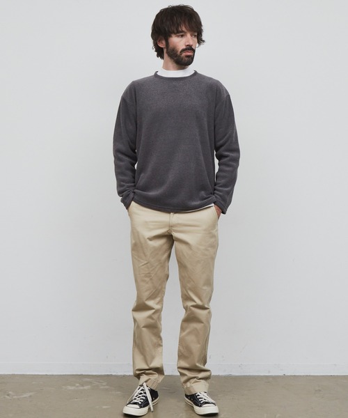 YARD PLUS（ヤードプリュス）の「YARD PLUS パイルボーダー　アンサンブル（スウェット・メンズ・チャコールグレー/グリーン/ブラウン・MEDIUM/LARGE）」の19枚目の写真