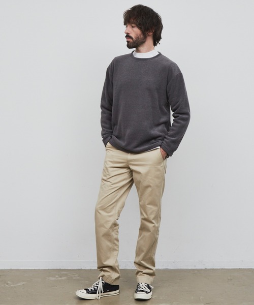 YARD PLUS（ヤードプリュス）の「YARD PLUS パイルボーダー　アンサンブル（スウェット・メンズ・チャコールグレー/グリーン/ブラウン・MEDIUM/LARGE）」の20枚目の写真