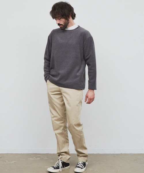 YARD PLUS（ヤードプリュス）の「YARD PLUS パイルボーダー　アンサンブル（スウェット・メンズ・チャコールグレー/グリーン/ブラウン・MEDIUM/LARGE）」の21枚目の写真