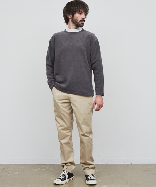 YARD PLUS（ヤードプリュス）の「YARD PLUS パイルボーダー　アンサンブル（スウェット・メンズ・チャコールグレー/グリーン/ブラウン・MEDIUM/LARGE）」の22枚目の写真