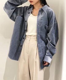 ベロアオーバーシャツ