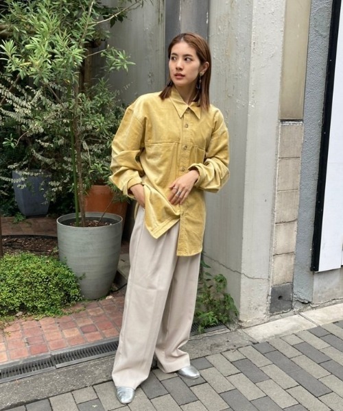 セール】ベロアオーバーシャツ（シャツ/ブラウス）｜TODAYFUL