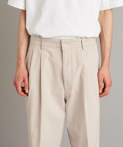 Steven Alan（スティーブンアラン）の「＜Steven Alan＞ BRSH CTN 2PLEATED SLACKS-BOLD/パンツ（その他パンツ・メンズ・ナチュラル/モカ・X-LARGE/LARGE/MEDIUM/SMALL）」の6枚目の写真
