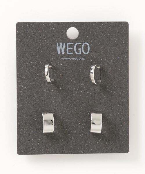 WEGO（ウィゴー）の「WEGO/【4点セット】フープピアス（ピアス（両耳用）・メンズ・その他1/その他2/その他3/その他4・FREE）」の2枚目の写真