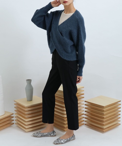 By By Web 一部店舗限定 Urban Of Place Urban Research センスオブプレイスバイアーバンリサーチ のファッション トップス セール ストレッチアルパカクロスショートセーター ニット セーター Sense