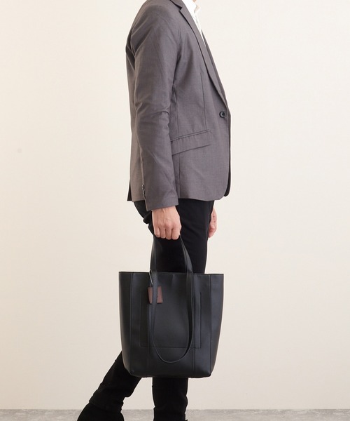 LUGG NAGG(ラグナグ)の「【addottona】 2WAY縦型大容量トートバッグ(トートバッグ・レディース・ブラック/シルバー/ベージュ・FREE)」の14枚目の写真