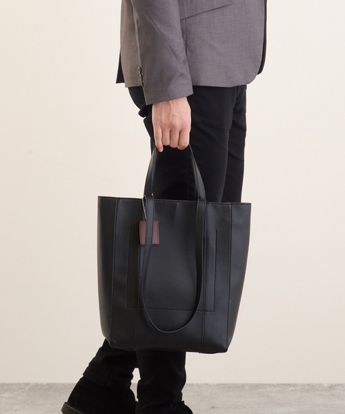 LUGG NAGG(ラグナグ)の「【addottona】 2WAY縦型大容量トートバッグ(トートバッグ・レディース・ブラック/シルバー/ベージュ・FREE)」の15枚目の写真