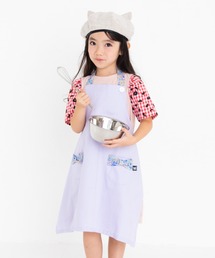 nino（ニノ）の「[90-135]エプロンＳＥＴマスク付（ねこ＆フラワー）（エプロン）」