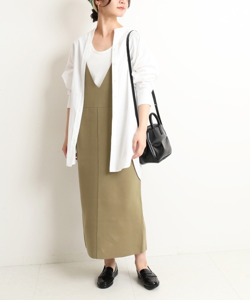 SLOBE IENA(スローブイエナ)の「キャンブリックスタンドカラーシャツ【手洗い可能】◆(シャツ/ブラウス・レディース・ホワイト/オレンジ/ブルー系その他・FREE)」の6枚目の写真