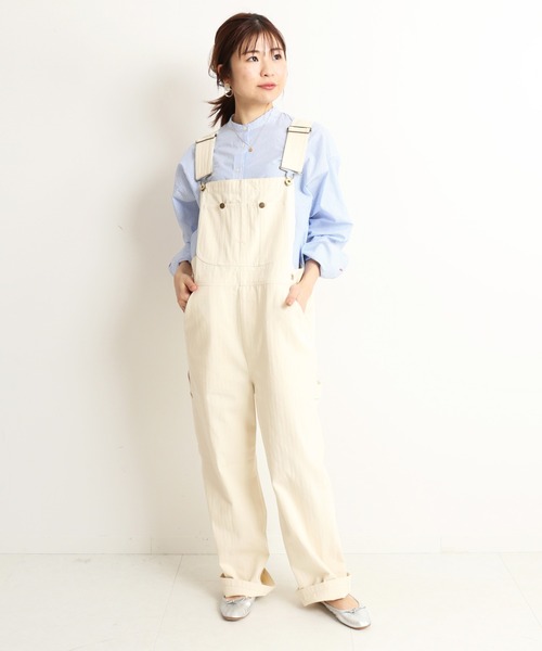 SLOBE IENA(スローブイエナ)の「キャンブリックスタンドカラーシャツ【手洗い可能】◆(シャツ/ブラウス・レディース・ホワイト/オレンジ/ブルー系その他・FREE)」の11枚目の写真