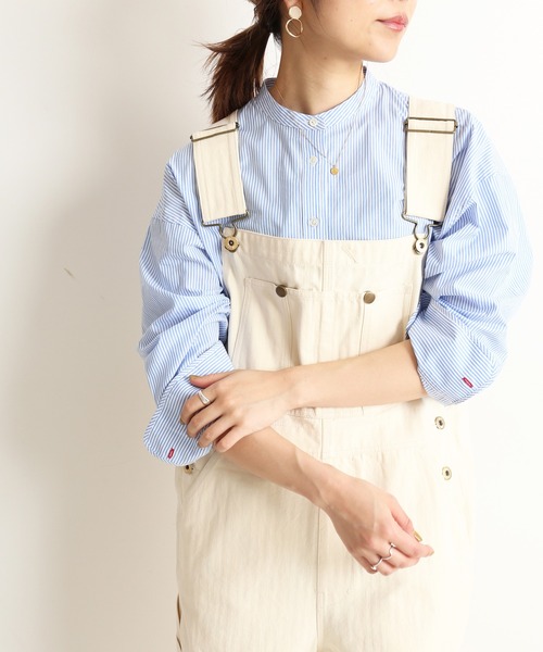 SLOBE IENA(スローブイエナ)の「キャンブリックスタンドカラーシャツ【手洗い可能】◆(シャツ/ブラウス・レディース・ホワイト/オレンジ/ブルー系その他・FREE)」の16枚目の写真