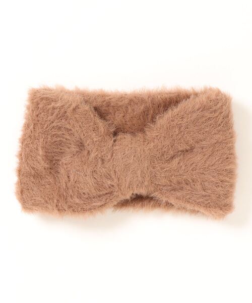 Allerleirauh（アラライラオ）の「シャギー素材ターバン（ヘアバンド・レディース・グレー/オフホワイト/ブラウン・FREE）」の3枚目の写真