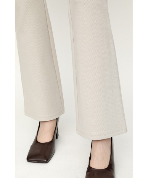 SLY(スライ)の「RELAX RIB FLARE PT リラックス リブ フレアパンツ(スラックス・レディース・パープル/ブラック/アイボリー・2/1)」の12枚目の写真