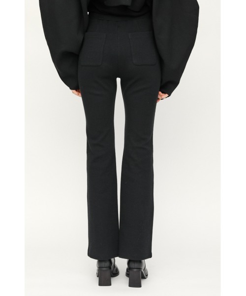 新品未使用　【SUKALA】ベーシックリブフレアパンツ　ブラック　M SUKALA】ベーシックリブフレアパンツ(XS・S・M・LLサイズ