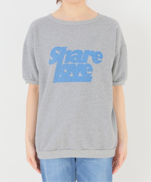 SLOBE IENA(スローブイエナ)の「【MIXTA/ミクスタ】 ショートスリーブスウェット【洗濯機使用可能】◆(Tシャツ/カットソー・レディース・キャメル/グレー/アイボリー・FREE)」の19枚目の写真