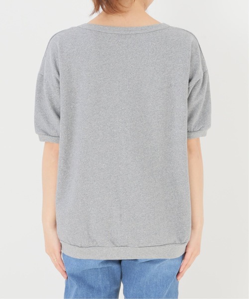SLOBE IENA(スローブイエナ)の「【MIXTA/ミクスタ】 ショートスリーブスウェット【洗濯機使用可能】◆(Tシャツ/カットソー・レディース・キャメル/グレー/アイボリー・FREE)」の14枚目の写真