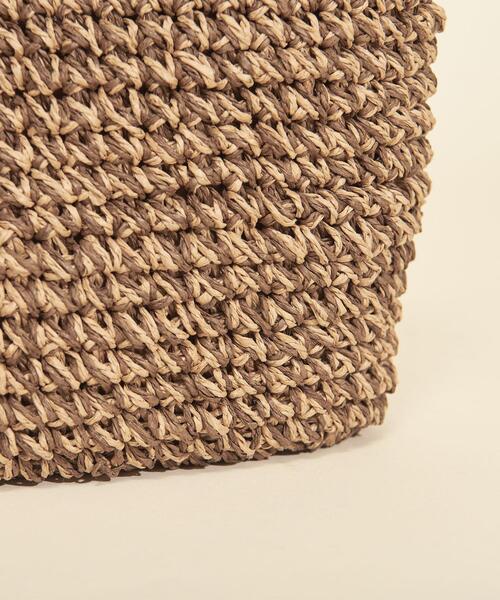 BEAUTY&YOUTH UNITED ARROWS（ビューティーアンドユースユナイテッドアローズ）の「BY∴ ペーパースクエアショルダーバッグ -2WAY- ◆（ショルダーバッグ・レディース・ブラウン/グレー/ナチュラル・FREE）」の6枚目の写真