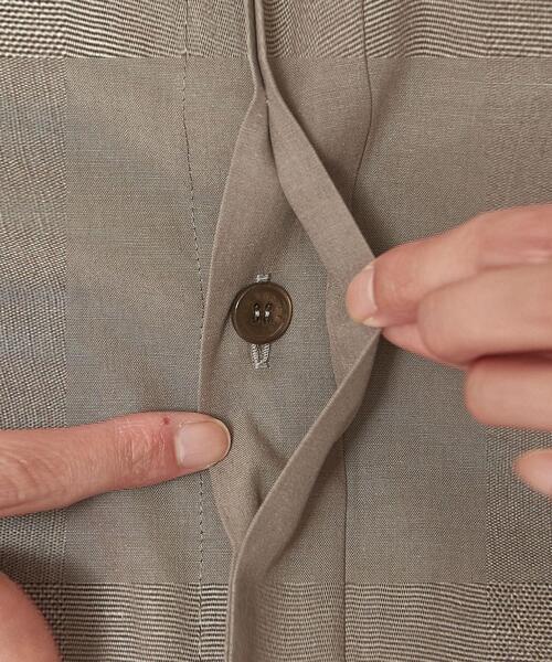 ASTRAET（アストラット）の「＜ASTRAET（アストラット）＞ペプラム スタンド ノースリーブブラウス†◆（シャツ/ブラウス・レディース・ホワイト/グレー/ピンク・FREE）」の17枚目の写真