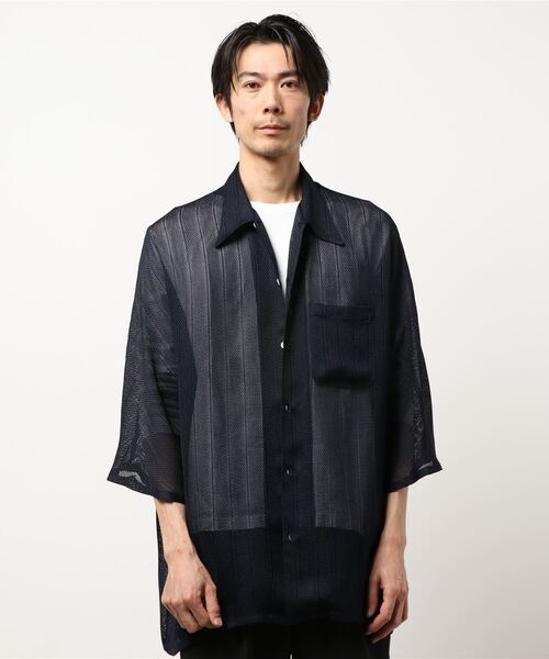 JOURNAL STANDARD relume（ジャーナルスタンダード　レリューム）の「【NOMA t.d./ノーマティーディー】N Story Shirts（シャツ/ブラウス・メンズ・ホワイト/ネイビー・MEDIUM/LARGE）」の12枚目の写真