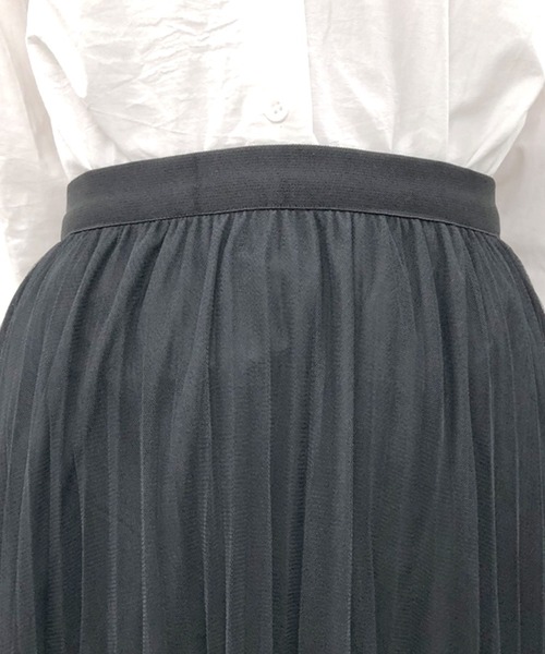 SPIGA（スピーガ）の「チュールティアードロングSK（スカート・レディース・ベージュ/ブラック・FREE）」の5枚目の写真