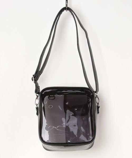 WEGO（ウィゴー）の「WEGO/パイピングスクエアクリアショルダーバッグ（ショルダーバッグ・レディース・ブラック/その他1/ホワイト系その他・FREE）」の13枚目の写真