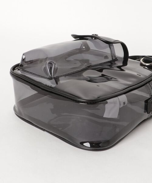 WEGO（ウィゴー）の「WEGO/パイピングスクエアクリアショルダーバッグ（ショルダーバッグ・レディース・ブラック/その他1/ホワイト系その他・FREE）」の9枚目の写真