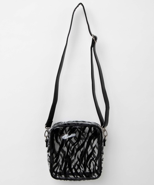 WEGO（ウィゴー）の「WEGO/パイピングスクエアクリアショルダーバッグ（ショルダーバッグ・レディース・ブラック/その他1/ホワイト系その他・FREE）」の16枚目の写真