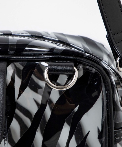 WEGO（ウィゴー）の「WEGO/パイピングスクエアクリアショルダーバッグ（ショルダーバッグ・レディース・ブラック/その他1/ホワイト系その他・FREE）」の10枚目の写真