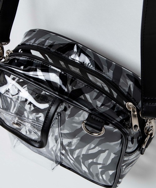 WEGO（ウィゴー）の「WEGO/パイピングスクエアクリアショルダーバッグ（ショルダーバッグ・レディース・ブラック/その他1/ホワイト系その他・FREE）」の15枚目の写真