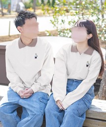 ワンポイント刺繍カラーシャツ(ユニセックス)